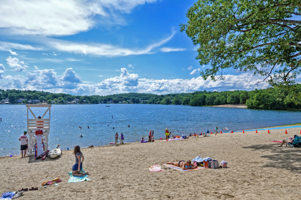 Memorial Beach in Marlborough Ma